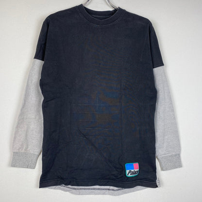 【中古品】【メンズ】 PALACE パレス SKATEBOARDS SPLITTER L/S TEE スケートボード スプリッター ロングスリーブ Tシャツ 長袖 トップス 142-260116-ks-03-tei サイズ：S カラー：グレー 万代Net店