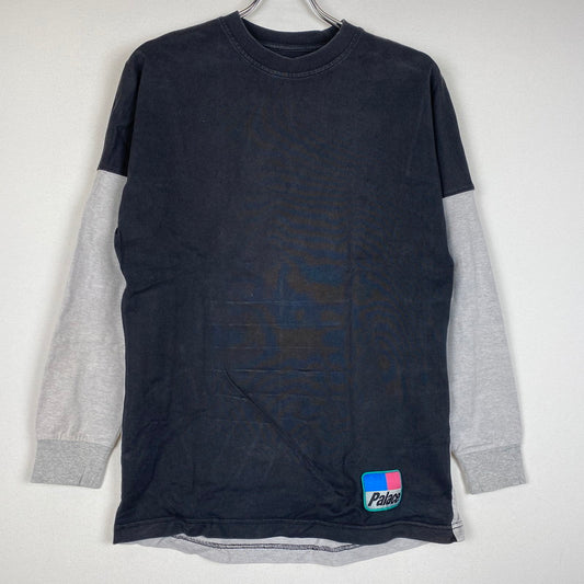 【中古品】【メンズ】 PALACE パレス SKATEBOARDS SPLITTER L/S TEE スケートボード スプリッター ロングスリーブ Tシャツ 長袖 トップス 142-260116-ks-03-tei サイズ：S カラー：グレー 万代Net店