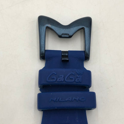 【中古品】【メンズ】 Gaga Milano ガガ・ミラノ MANUALE 48mm FIFA WORLD CUP 2014 ITALY MODEL 5070.1 マヌアーレ48mm FIFAワールドカップ2014 イタリアモデル 腕時計 自動巻き 197-260118-yy-01-tei カラー：ブルー 万代Net店