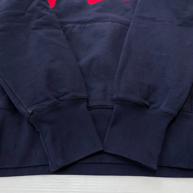 【中古品】【メンズ】 PALACE パレス × EVISU エヴィス 別注 コラボ SEAGULL HOOD P24EVCS003 シーガル フード 長袖 トップス プルオーバー パーカー 142-260115-yo-17-fuz サイズ：XL カラー：ネイビー 万代Net店