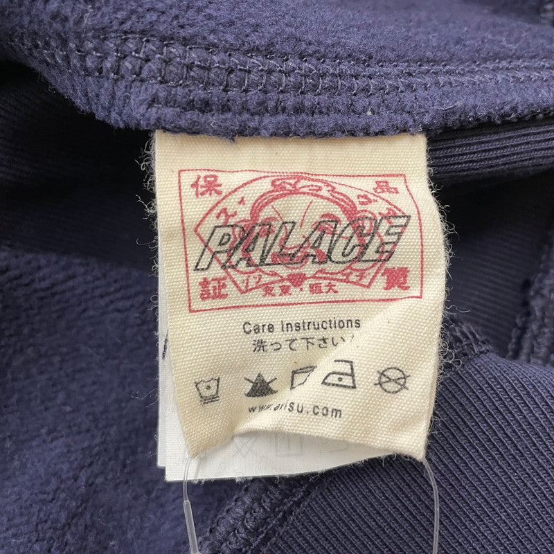 【中古品】【メンズ】 PALACE パレス × EVISU エヴィス 別注 コラボ SEAGULL HOOD P24EVCS003 シーガル フード 長袖 トップス プルオーバー パーカー 142-260115-yo-17-fuz サイズ：XL カラー：ネイビー 万代Net店