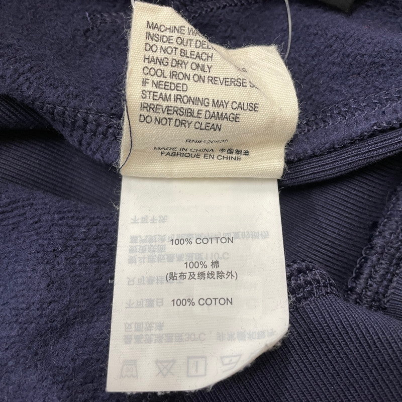 【中古品】【メンズ】 PALACE パレス × EVISU エヴィス 別注 コラボ SEAGULL HOOD P24EVCS003 シーガル フード 長袖 トップス プルオーバー パーカー 142-260115-yo-17-fuz サイズ：XL カラー：ネイビー 万代Net店