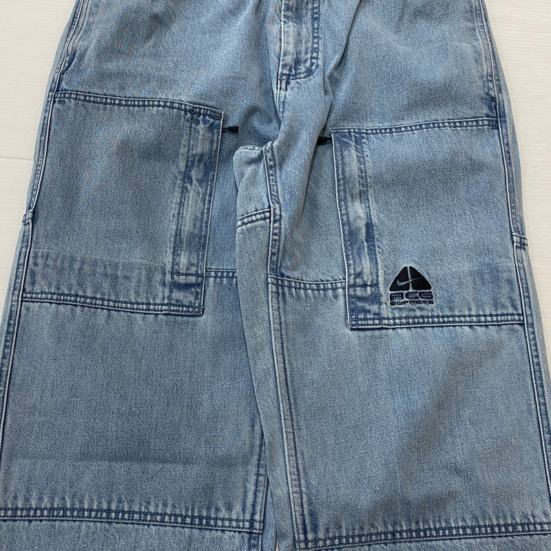 【中古品】【メンズ】 Supreme シュプリーム × NIKE ACG ナイキ エーシージー 別注 コラボ 22AW BELTED DENIM PANTS ベルテッド デニム パンツ ボトムス 149-260116-yy-12-tei サイズ：M カラー：インディゴ 万代Net店