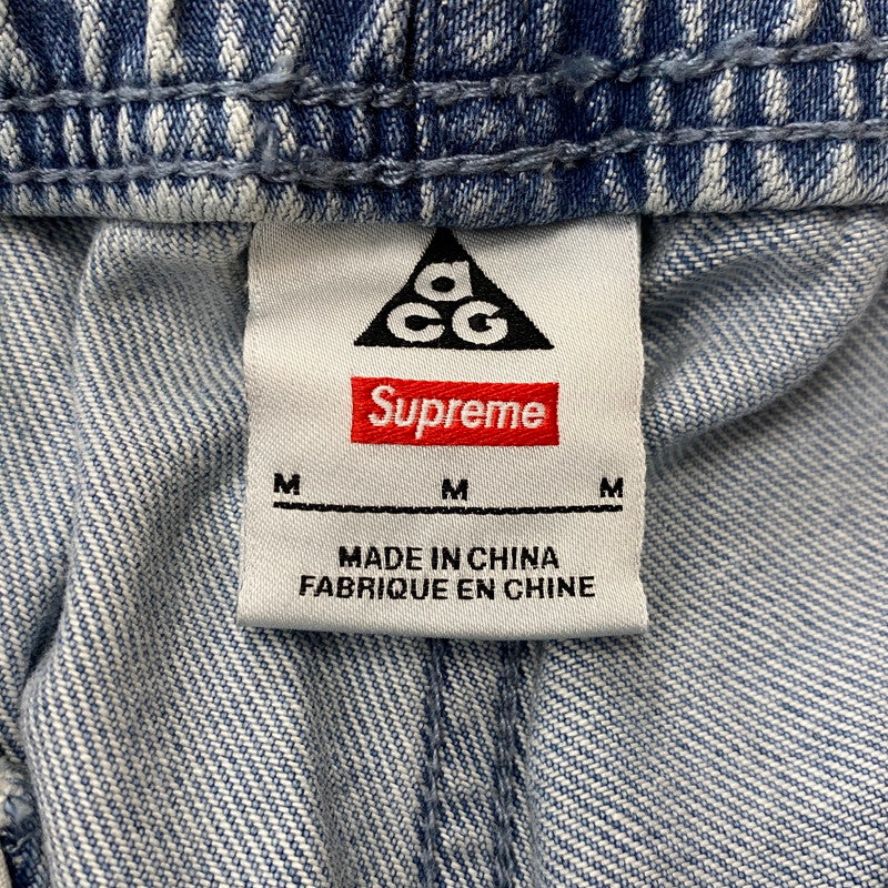 【中古品】【メンズ】 Supreme シュプリーム × NIKE ACG ナイキ エーシージー 別注 コラボ 22AW BELTED DENIM PANTS ベルテッド デニム パンツ ボトムス 149-260116-yy-12-tei サイズ：M カラー：インディゴ 万代Net店