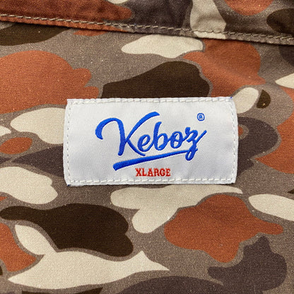 【中古品】【メンズ】 KEBOZ ケボズ 25AW WASHED COTTON CONCEALABLE HOOD JACKET ウォッシュド コットン コンシール フード ジャケット アウター 142-260116-ks-08-fuzh サイズ：XL カラー：カモフラージュ 万代Net店