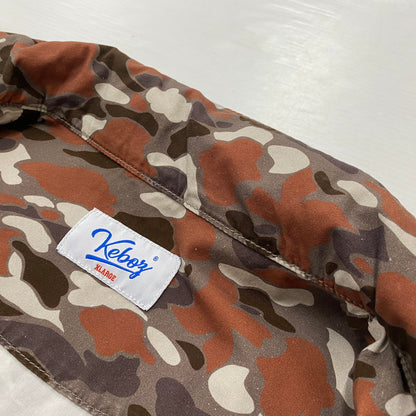 【中古品】【メンズ】 KEBOZ ケボズ 25AW WASHED COTTON CONCEALABLE HOOD JACKET ウォッシュド コットン コンシール フード ジャケット アウター 142-260116-ks-08-fuzh サイズ：XL カラー：カモフラージュ 万代Net店