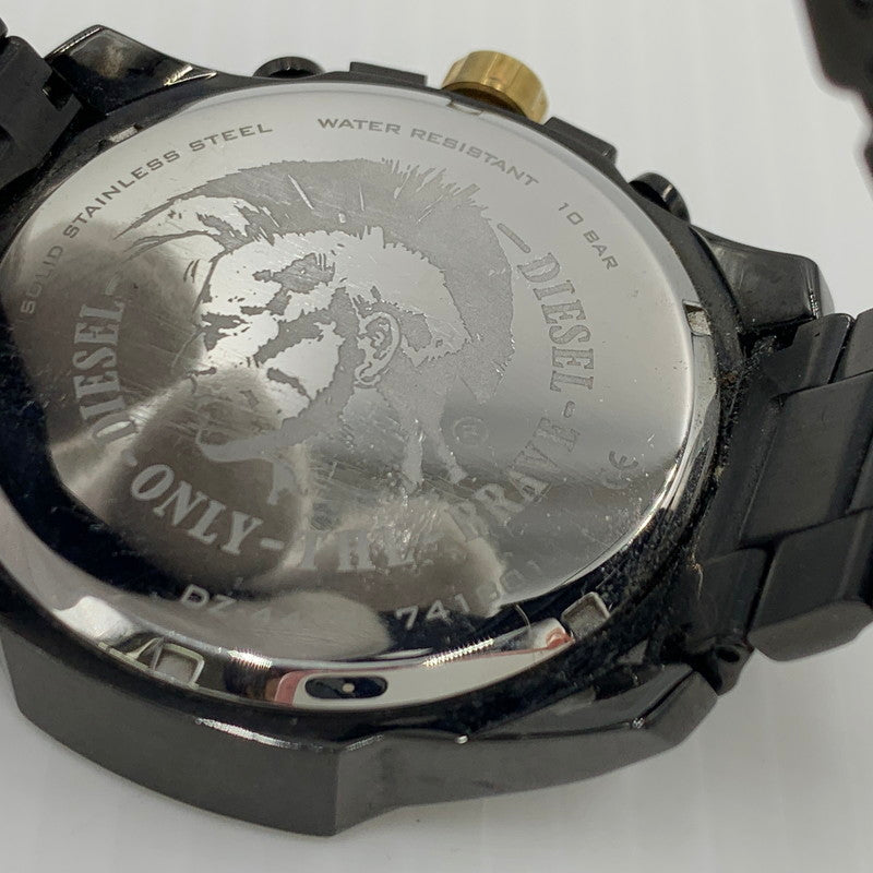 【中古品】【メンズ】 DIESEL ディーゼル MEGA CHIEF WATCH DZ-4479 メガチーフ ウォッチ 腕時計 197-261008-ss-09-teih カラー：ブラック 万代Net店