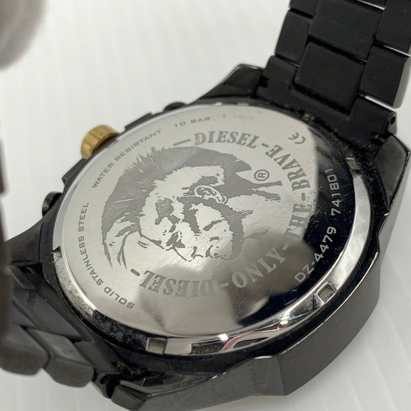【中古品】【メンズ】 DIESEL ディーゼル MEGA CHIEF WATCH DZ-4479 メガチーフ ウォッチ 腕時計 197-261008-ss-09-teih カラー：ブラック 万代Net店
