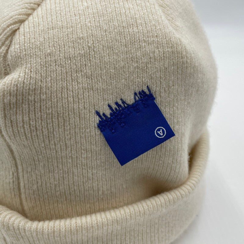 【中古品】【メンズ】 ADERERROR アーダーエラー LOGO KNIT CAP BMSGFYHW502OTF ニット帽 帽子 188-260704-yo-05-tei サイズ：FREE カラー：アイボリー 万代Net店