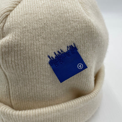 【中古品】【メンズ】 ADERERROR アーダーエラー LOGO KNIT CAP BMSGFYHW502OTF ニット帽 帽子 188-260704-yo-05-tei サイズ：FREE カラー：アイボリー 万代Net店