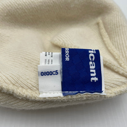 【中古品】【メンズ】 ADERERROR アーダーエラー LOGO KNIT CAP BMSGFYHW502OTF ニット帽 帽子 188-260704-yo-05-tei サイズ：FREE カラー：アイボリー 万代Net店
