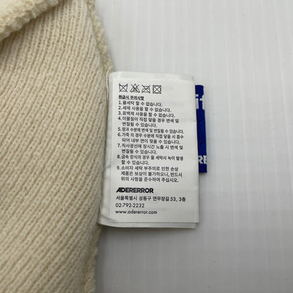 【中古品】【メンズ】 ADERERROR アーダーエラー LOGO KNIT CAP BMSGFYHW502OTF ニット帽 帽子 188-260704-yo-05-tei サイズ：FREE カラー：アイボリー 万代Net店