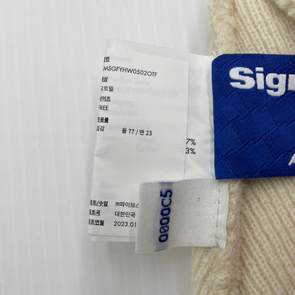【中古品】【メンズ】 ADERERROR アーダーエラー LOGO KNIT CAP BMSGFYHW502OTF ニット帽 帽子 188-260704-yo-05-tei サイズ：FREE カラー：アイボリー 万代Net店