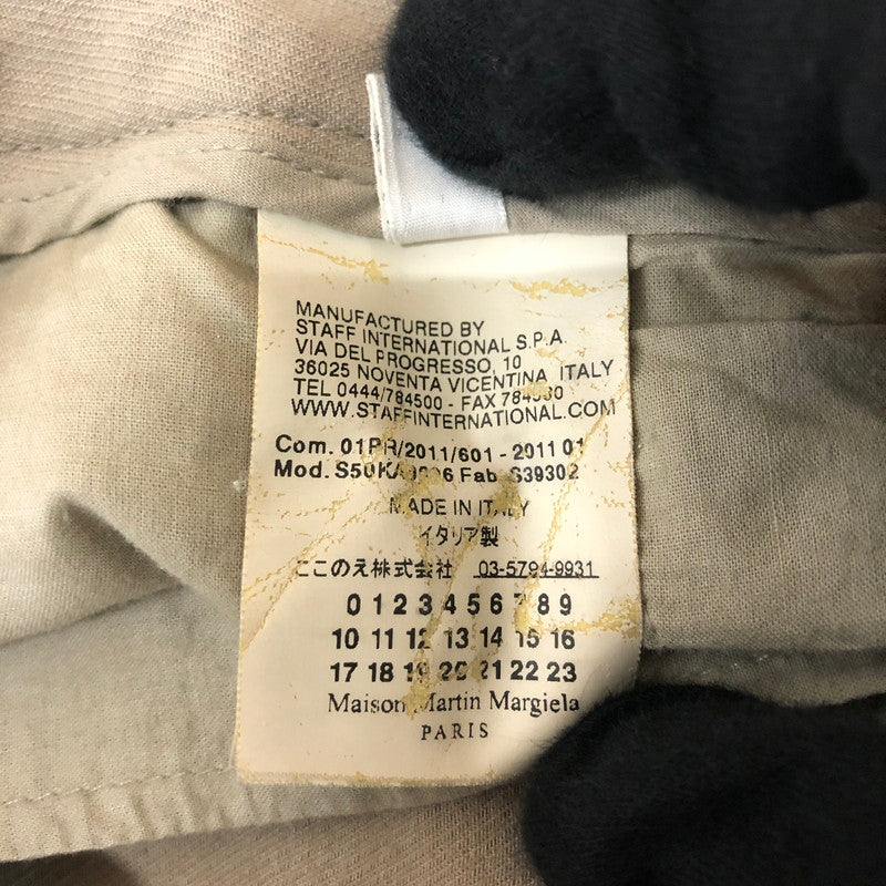 【現状渡し品】【メンズ】 MARTIN MARGIELA マルタンマルジェラ SLACKS PANTS S39302 スラックス パンツ ボトムス 152-260117-yy-09-tei サイズ：52 カラー：ベージュ 万代Net店
