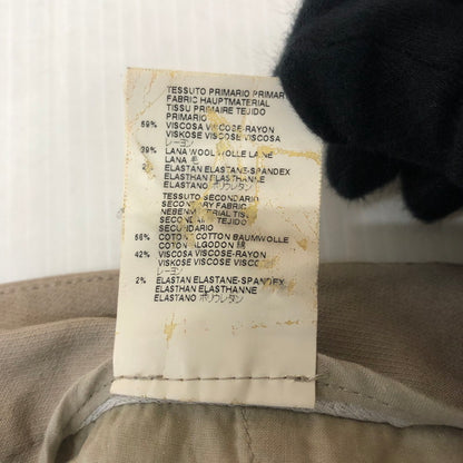 【現状渡し品】【メンズ】 MARTIN MARGIELA マルタンマルジェラ SLACKS PANTS S39302 スラックス パンツ ボトムス 152-260117-yy-09-tei サイズ：52 カラー：ベージュ 万代Net店