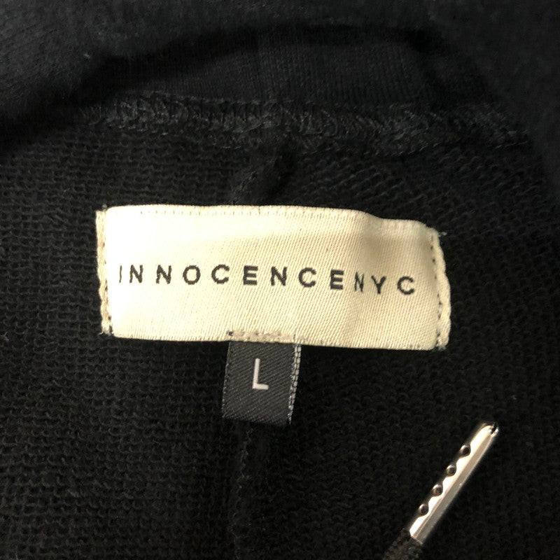【現状渡し品】【メンズ】 INNOCENCE NYC イノセンスニューヨーク WAX SWEAT PNTS INWASP01 ワックス スウェット パンツ ボトムス 153-260117-yy-10-tei サイズ：L カラー：ブラック 万代Net店