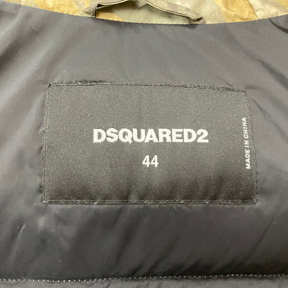 【中古品】【メンズ】 DSQUARED2 ディースクエアード CAMOUFLAGE DOWN JACKET S74AM1211 カモフラージュ ダウンジャケット アウター フーディ 141-260117-ko-14-tei サイズ：44 カラー：カモフラ 万代Net店
