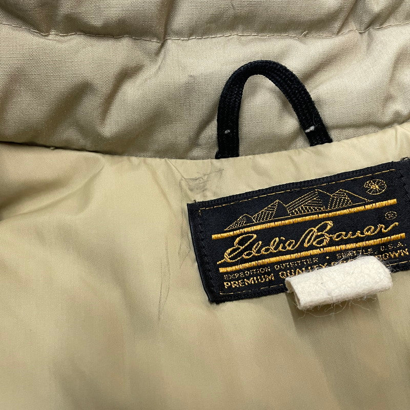【現状渡し品】【メンズ】 Eddie Bauer エディー・バウアー 80's DOWN JACKET VINTAGE 80年代 ダウンジャケット アウター ヴィンテージ コート 144-260117-ko-08-tei サイズ：サイズ不明 カラー：ベージュ 万代Net店