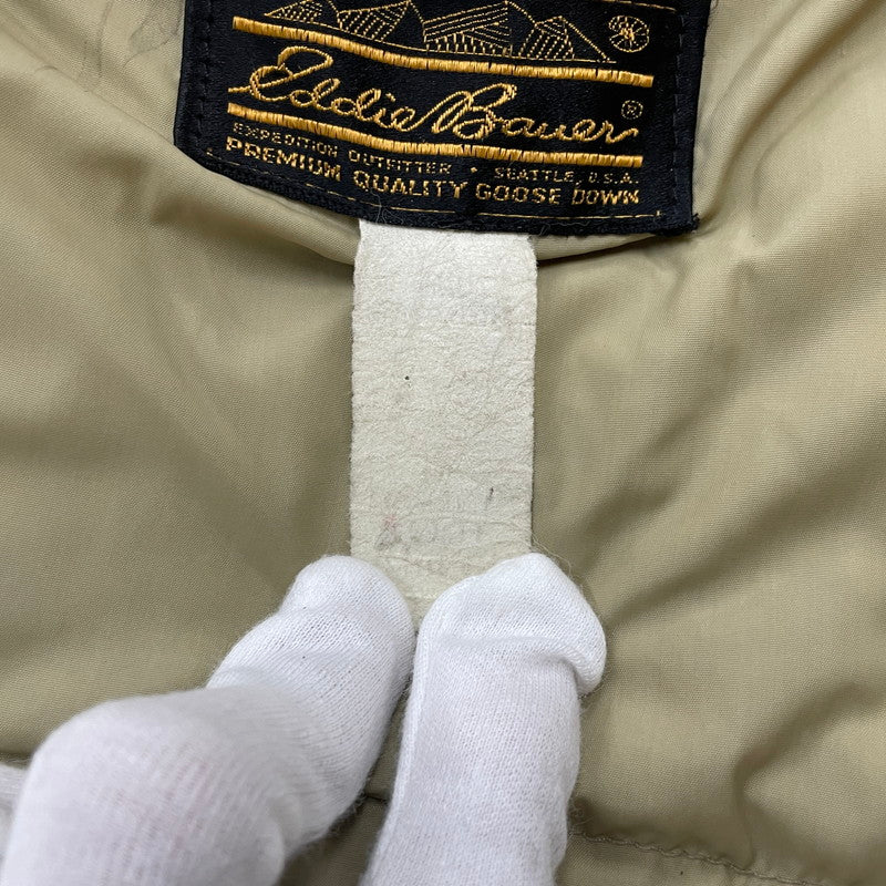 【現状渡し品】【メンズ】 Eddie Bauer エディー・バウアー 80's DOWN JACKET VINTAGE 80年代 ダウンジャケット アウター ヴィンテージ コート 144-260117-ko-08-tei サイズ：サイズ不明 カラー：ベージュ 万代Net店
