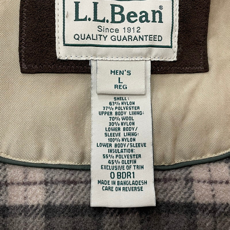 【中古品】【メンズ】 L.L.Bean エルエルビーン WOOL LINER NYLON COAT ウールライナー ナイロン コート アウター ジャケット 144-260117-ko-16-tei サイズ：L カラー：ベージュ 万代Net店