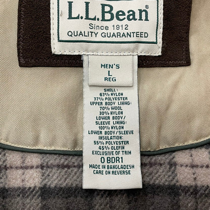 【中古品】【メンズ】 L.L.Bean エルエルビーン WOOL LINER NYLON COAT ウールライナー ナイロン コート アウター ジャケット 144-260117-ko-16-tei サイズ：L カラー：ベージュ 万代Net店