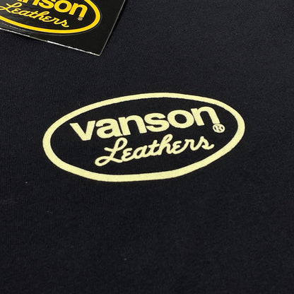 【中古品】【メンズ】 ANSON アンソン PRINT L/S TEE SP-T-44 プリント ロング スリーブ Tシャツ 長袖 トップス 145-260807-sa-07-tei サイズ：XL カラー：ブラック 万代Net店