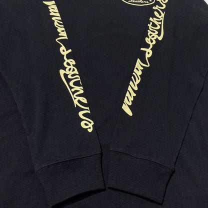 【中古品】【メンズ】 ANSON アンソン PRINT L/S TEE SP-T-44 プリント ロング スリーブ Tシャツ 長袖 トップス 145-260807-sa-07-tei サイズ：XL カラー：ブラック 万代Net店