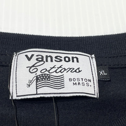 【中古品】【メンズ】 ANSON アンソン PRINT L/S TEE SP-T-44 プリント ロング スリーブ Tシャツ 長袖 トップス 145-260807-sa-07-tei サイズ：XL カラー：ブラック 万代Net店