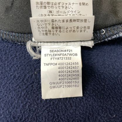 【中古品】【メンズ】 Supreme シュプリーム × THE NORTH FACE ザ・ノースフェイス 別注 コラボ 21AW BLEACHED DENIM PRINT FLEECE JACKET ""INDIGO"" NA52100I ブリーチド デニム プリント フリース ジャケット ライトアウター 149-260119-yo-16-fuz サイズ：XL カラー：インディゴ 万代Net店