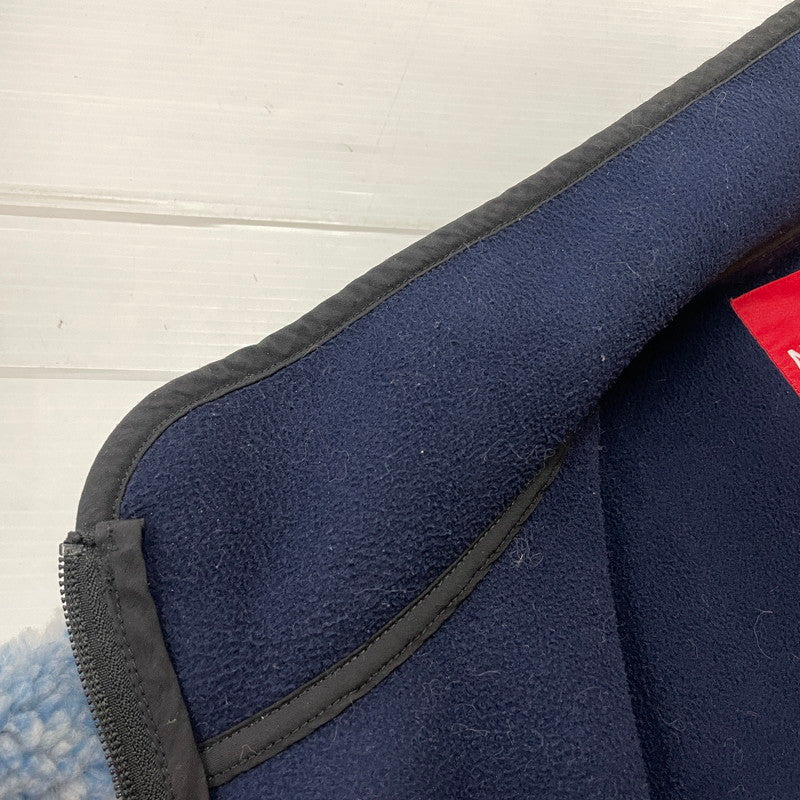 【中古品】【メンズ】 Supreme シュプリーム × THE NORTH FACE ザ・ノースフェイス 別注 コラボ 21AW BLEACHED DENIM PRINT FLEECE JACKET ""INDIGO"" NA52100I ブリーチド デニム プリント フリース ジャケット ライトアウター 149-260119-yo-16-fuz サイズ：XL カラー：インディゴ 万代Net店