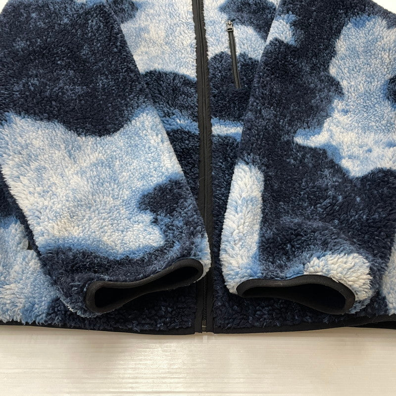 【中古品】【メンズ】 Supreme シュプリーム × THE NORTH FACE ザ・ノースフェイス 別注 コラボ 21AW BLEACHED DENIM PRINT FLEECE JACKET ""INDIGO"" NA52100I ブリーチド デニム プリント フリース ジャケット ライトアウター 149-260119-yo-16-fuz サイズ：XL カラー：インディゴ 万代Net店