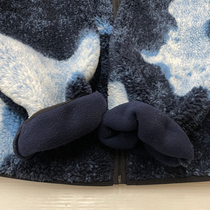 【中古品】【メンズ】 Supreme シュプリーム × THE NORTH FACE ザ・ノースフェイス 別注 コラボ 21AW BLEACHED DENIM PRINT FLEECE JACKET ""INDIGO"" NA52100I ブリーチド デニム プリント フリース ジャケット ライトアウター 149-260119-yo-16-fuz サイズ：XL カラー：インディゴ 万代Net店