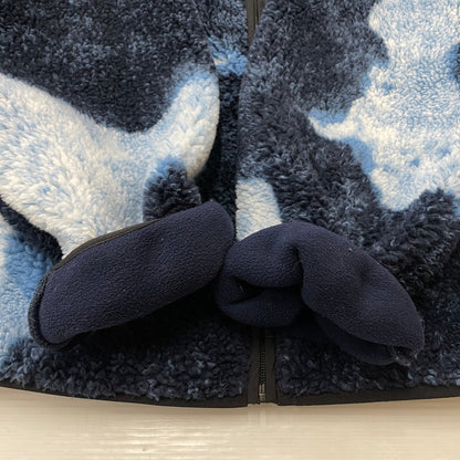 【中古品】【メンズ】 Supreme シュプリーム × THE NORTH FACE ザ・ノースフェイス 別注 コラボ 21AW BLEACHED DENIM PRINT FLEECE JACKET ""INDIGO"" NA52100I ブリーチド デニム プリント フリース ジャケット ライトアウター 149-260119-yo-16-fuz サイズ：XL カラー：インディゴ 万代Net店