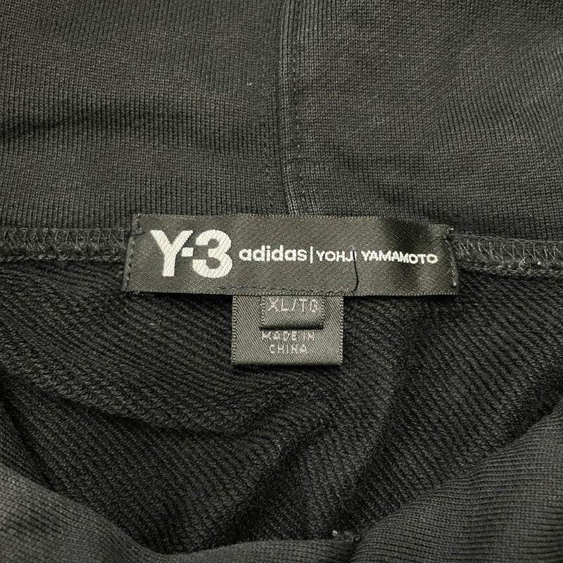 【中古品】【メンズ】 Y-3 ワイスリー BACK LOGO PULLOVER HOODIE FJ0354 バックロゴ プルオーバー フーディ トップス パーカー 140-260119-yy-03-fuz サイズ：XL カラー：ブラック　 万代Net店