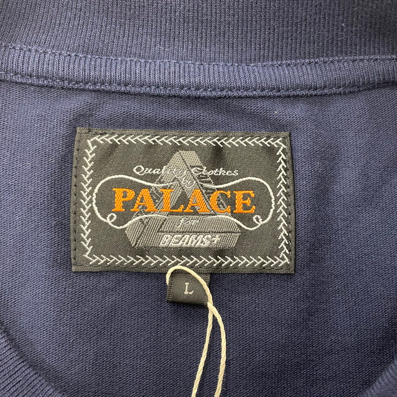 【中古品】【メンズ】 BEAMS HEART ビームスハート × PALACE パレス 別注 コラボ GRAPHIC TEE 38-08-0048-156 グラフィック Tシャツ 半袖 トップス 142-260119-yy-22-tei サイズ：L カラー：ネイビー 万代Net店