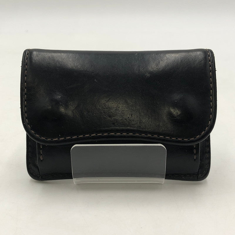【現状渡し品】【メンズ】 WILDSWANS ワイルドスワンズ SADDLE PULL UP TONGUE サドル プルアップ タング 財布 コインケース 小銭入れ 200-260118-yy-03-tei カラー：ブラック 万代Net店