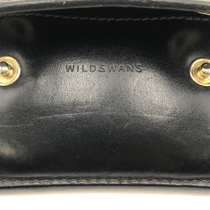 【現状渡し品】【メンズ】 WILDSWANS ワイルドスワンズ SADDLE PULL UP TONGUE サドル プルアップ タング 財布 コインケース 小銭入れ 200-260118-yy-03-tei カラー：ブラック 万代Net店