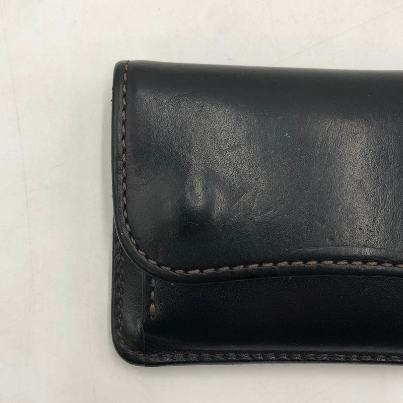 【現状渡し品】【メンズ】 WILDSWANS ワイルドスワンズ SADDLE PULL UP TONGUE サドル プルアップ タング 財布 コインケース 小銭入れ 200-260118-yy-03-tei カラー：ブラック 万代Net店