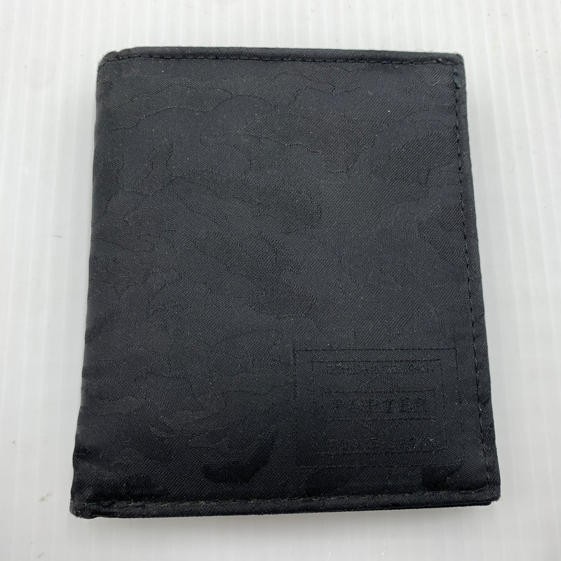 【中古品】【メンズ】 PORTER ポーター GHILLIE WALLET ギリー ウォレット 財布 二つ折り ウッドランドカモ 200-260712-ko-08-tei カラー：ブラック 万代Net店