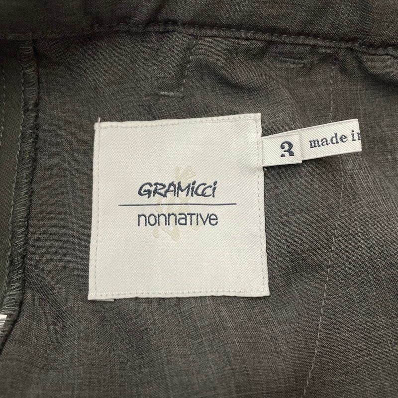 【中古品】【メンズ】 nonnative ノンネイティブ × GRAMICCI グラミチ 別注 コラボ 25AW WALKER ST EASY PANTS POLY TWILL STRETCH SOLOTEX NN-P4755 ウォーカー ST イージーパンツ ポリツイル ストレッチ ソロテックス ボトムス 151-260123-ks-22-tei サイズ：3 カラー：チャコールグレー 万代Net店