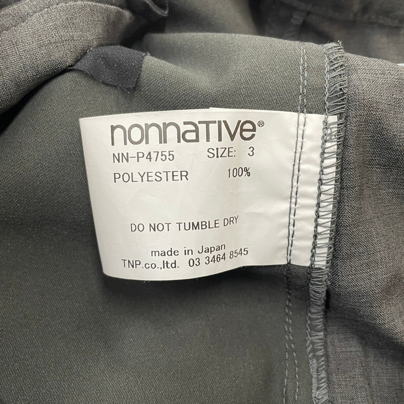 【中古品】【メンズ】 nonnative ノンネイティブ × GRAMICCI グラミチ 別注 コラボ 25AW WALKER ST EASY PANTS POLY TWILL STRETCH SOLOTEX NN-P4755 ウォーカー ST イージーパンツ ポリツイル ストレッチ ソロテックス ボトムス 151-260123-ks-22-tei サイズ：3 カラー：チャコールグレー 万代Net店
