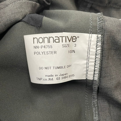 【中古品】【メンズ】 nonnative ノンネイティブ × GRAMICCI グラミチ 別注 コラボ 25AW WALKER ST EASY PANTS POLY TWILL STRETCH SOLOTEX NN-P4755 ウォーカー ST イージーパンツ ポリツイル ストレッチ ソロテックス ボトムス 151-260123-ks-22-tei サイズ：3 カラー：チャコールグレー 万代Net店