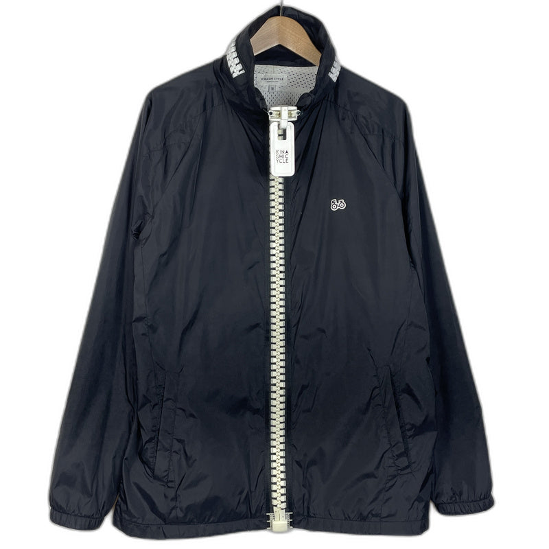 【中古品】【メンズ】 KINASHI CYCLE キナシサイクル BIG ZIP NYLON JACKET ビッグジップ ナイロンジャケット ライトアウター 147-260123-ks-11-tei サイズ：M カラー：ブラック 万代Net店