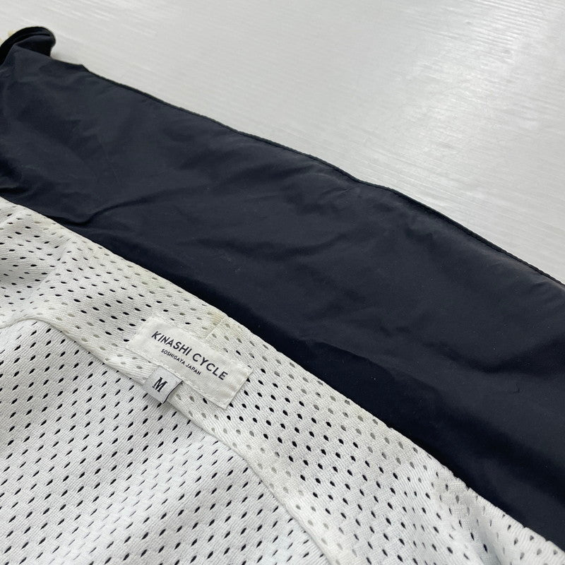 【中古品】【メンズ】 KINASHI CYCLE キナシサイクル BIG ZIP NYLON JACKET ビッグジップ ナイロンジャケット ライトアウター 147-260123-ks-11-tei サイズ：M カラー：ブラック 万代Net店