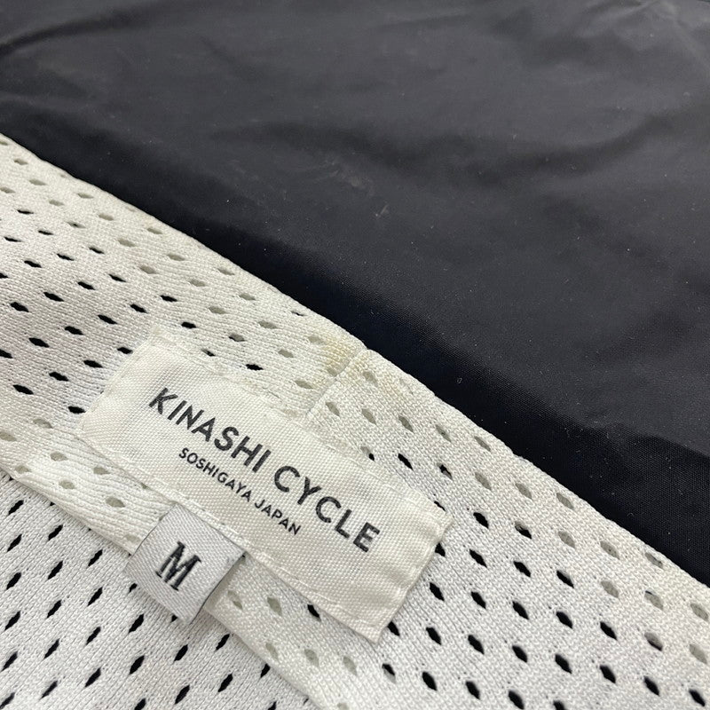 【中古品】【メンズ】 KINASHI CYCLE キナシサイクル BIG ZIP NYLON JACKET ビッグジップ ナイロンジャケット ライトアウター 147-260123-ks-11-tei サイズ：M カラー：ブラック 万代Net店