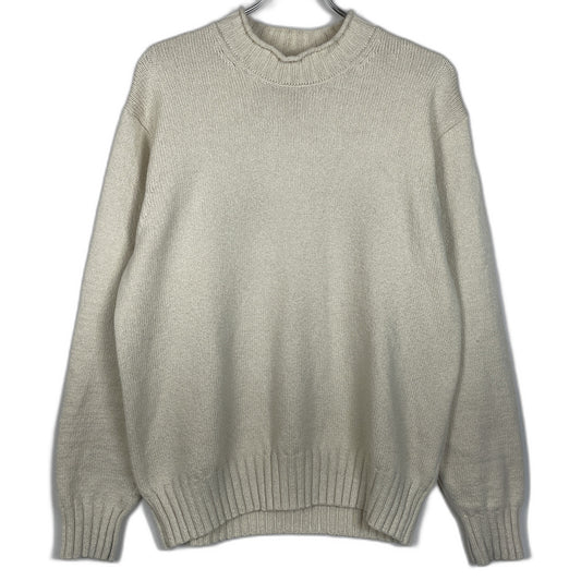 【中古品】【メンズ】 STUSSY ステューシー SURFMAN MERINO COTTON SWEATER 117276 サーフマン メリノコットン セーター 長袖 トップス 142-260123-ks-08-fuz サイズ：S カラー：アイボリー 万代Net店