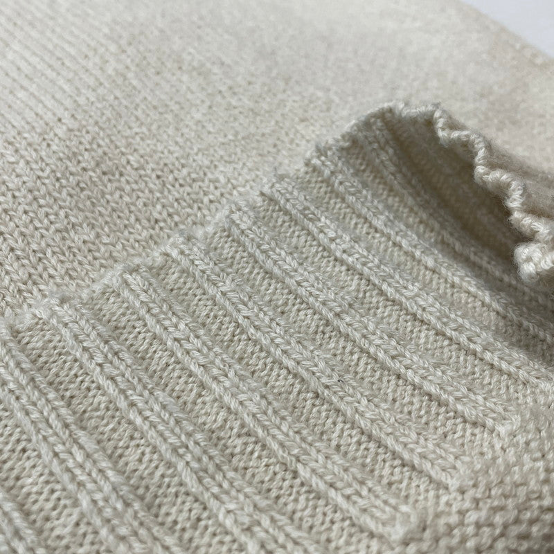 【中古品】【メンズ】 STUSSY ステューシー SURFMAN MERINO COTTON SWEATER 117276 サーフマン メリノコットン セーター 長袖 トップス 142-260123-ks-08-fuz サイズ：S カラー：アイボリー 万代Net店