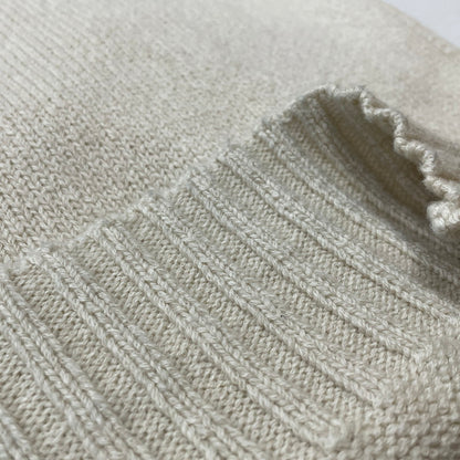 【中古品】【メンズ】 STUSSY ステューシー SURFMAN MERINO COTTON SWEATER 117276 サーフマン メリノコットン セーター 長袖 トップス 142-260123-ks-08-fuz サイズ：S カラー：アイボリー 万代Net店