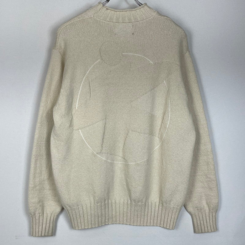 【中古品】【メンズ】 STUSSY ステューシー SURFMAN MERINO COTTON SWEATER 117276 サーフマン メリノコットン セーター 長袖 トップス 142-260123-ks-08-fuz サイズ：S カラー：アイボリー 万代Net店