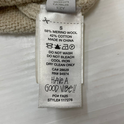 【中古品】【メンズ】 STUSSY ステューシー SURFMAN MERINO COTTON SWEATER 117276 サーフマン メリノコットン セーター 長袖 トップス 142-260123-ks-08-fuz サイズ：S カラー：アイボリー 万代Net店